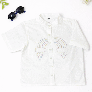 WHITE RAINBOW SHIRT